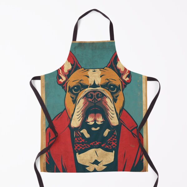 Item preview, Retro French Bulldog Portrait | Bold Vintage Dog Pop Art Poster designed and sold by AM-little-shop.