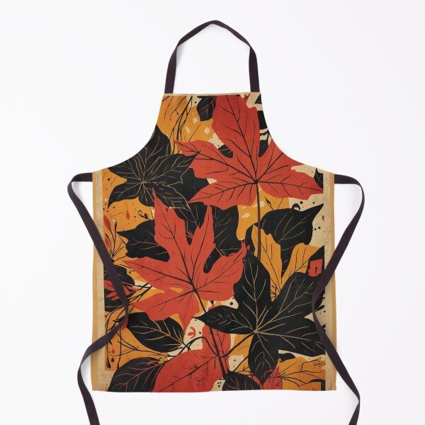 Item preview, Retro Autumn Leaves Illustration | Vintage Fall Botanical Art Print designed and sold by AM-little-shop.