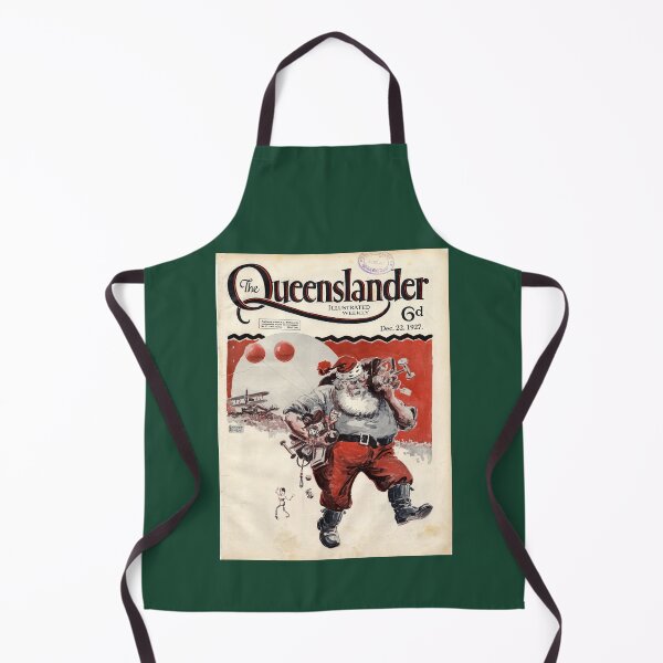 Item preview, The Queenslander 1927 Vintage Santa Claus Illustration – Retro Christmas Magazine Art designed and sold by MugsAndDuds.