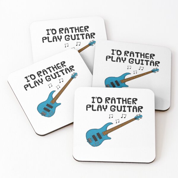Item preview, I'd Rather Play Guitar, Bassist Guitarist Funny designed and sold by doodlerob.