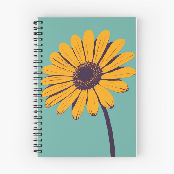 Item preview, Minimal Retro Flower Illustration | Bold Yellow Daisy Art Print designed and sold by AM-little-shop.