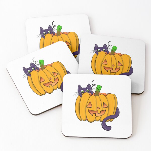 Item preview, Pumpkin Cat in the Fall designed and sold by Little-Lilacc14.