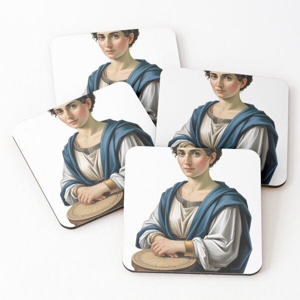 Item preview, Hypatia of Alexandria – Minimal Contemporary Art Tribute to Ancient Wisdom designed and sold by OzzFrequency.