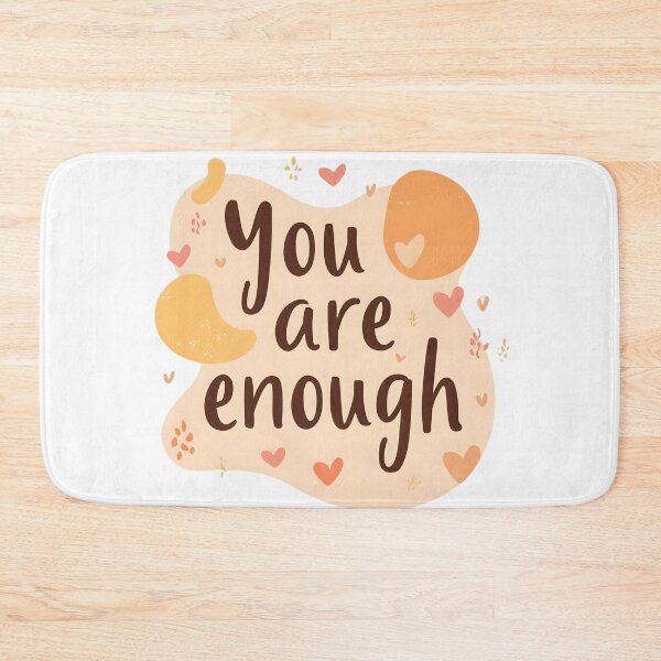 Item preview, You Are Enough – Self-Love Mental Health Sticker designed and sold by VibranPalette.