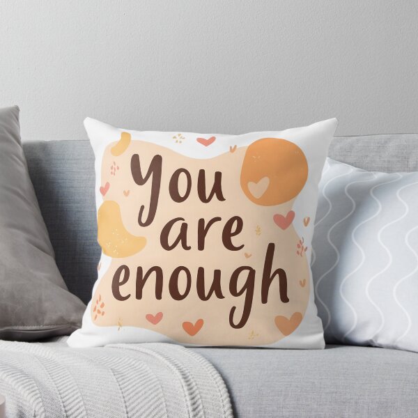 Item preview, You Are Enough – Self-Love Mental Health Sticker designed and sold by VibranPalette.