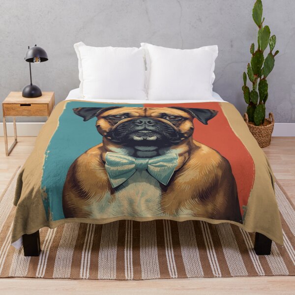Item preview, Vintage Dog Portrait Poster | Retro Bow Tie Pup Art Illustration designed and sold by AM-little-shop.