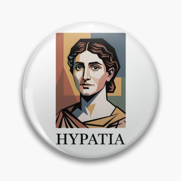 Item preview, Hypatia of Alexandria – Minimal Contemporary Art Tribute to Ancient Wisdom designed and sold by OzzFrequency.