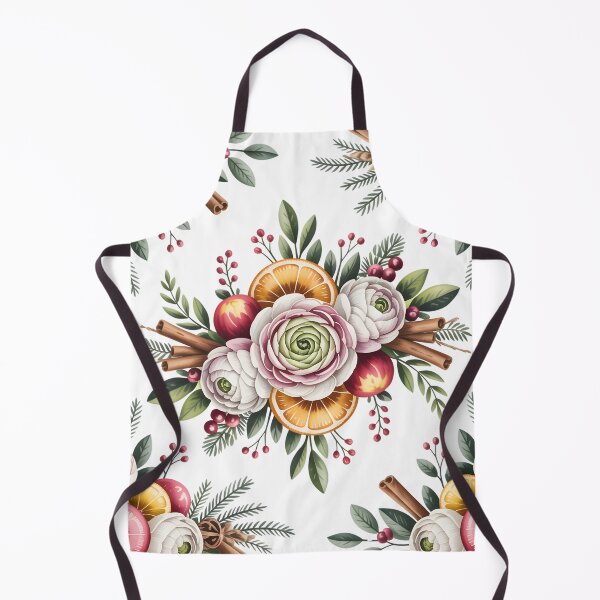 Item preview, White Ranunculus - Vintage Christmas Floral Botanical Pattern designed and sold by JessArty ⭐⭐⭐⭐⭐.