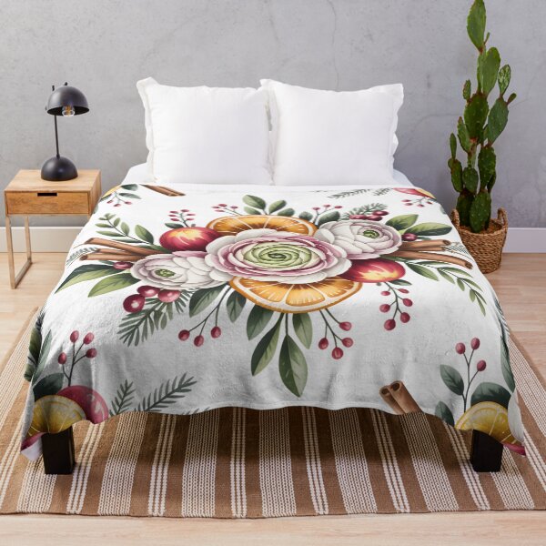Item preview, White Ranunculus - Vintage Christmas Floral Botanical Pattern designed and sold by JessArty ⭐⭐⭐⭐⭐.