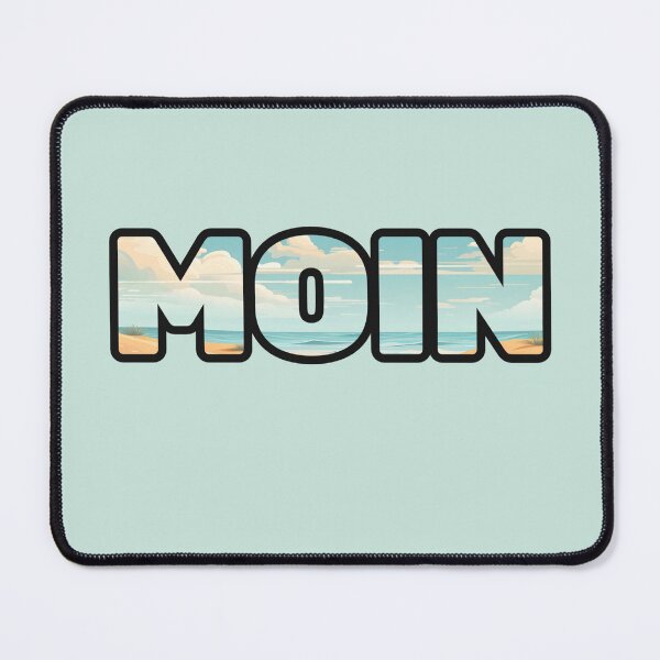 Item preview, Minimalist design with the text "Moin" designed and sold by BenCoStyle.