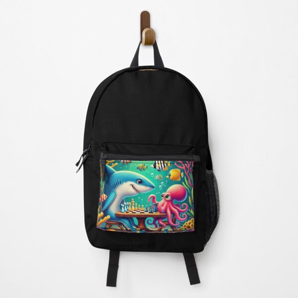 Item preview, "Underwater Chess Duel: Shark vs Octopus" designed and sold by Dogandesighn.