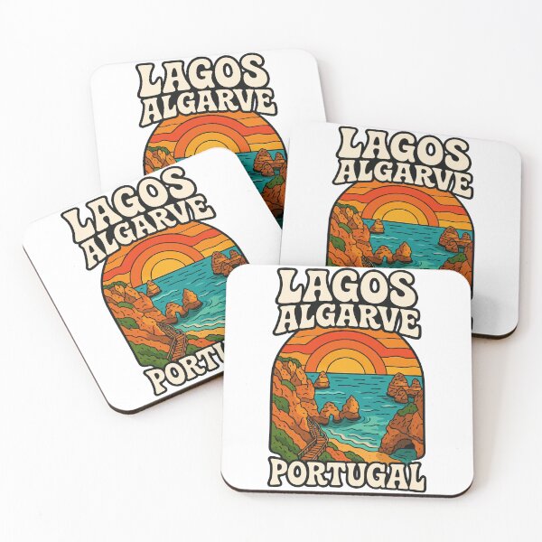 Item preview, Lagos Algarve Portugal Retro Trippy Art designed and sold by TomFrontierArt.