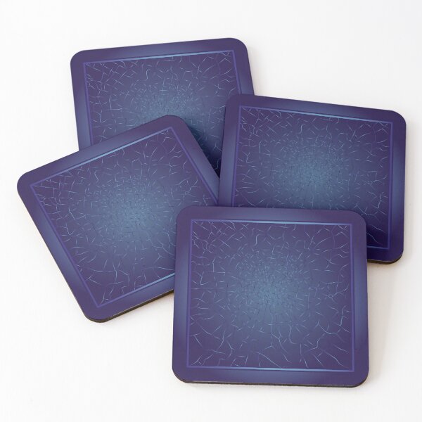 Item preview, Dark Blue City Map – Gradient Line Art of Night Streets designed and sold by ZorianArt.