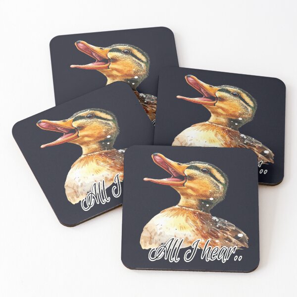 Item preview, Don't babble at me, female duck, all I hear is quack, curly text designed and sold by LiskoDesign.
