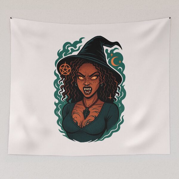 Item preview, Wicca Witch Fangs Tattoos Dark Magic Halloween 2 designed and sold by MythAndMotion.