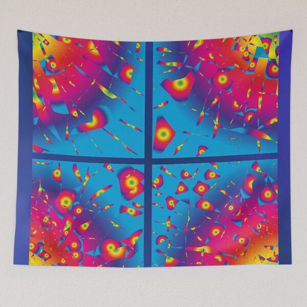 Item preview, Abstract composition of colored lines and shapes designed and sold by ZorianArt.