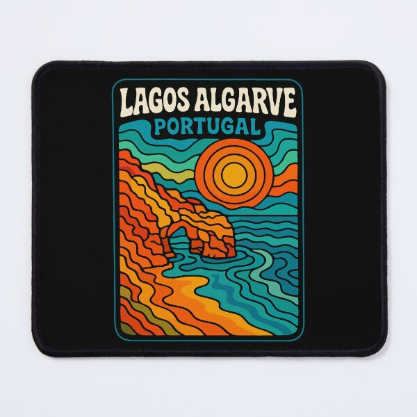 Item preview, Lagos Algarve Retro Trippy Art Travel designed and sold by TomFrontierArt.