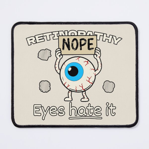Item preview, Retinopathy Nope – Eyes Hate It designed and sold by Eyepatch-Jacks.