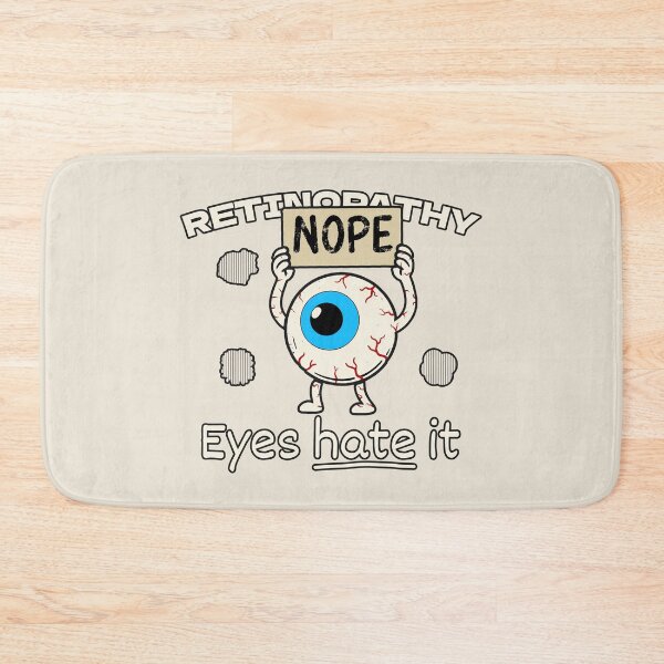 Item preview, Retinopathy Nope – Eyes Hate It designed and sold by Eyepatch-Jacks.