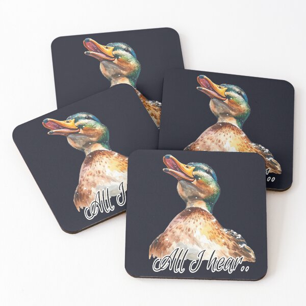 Item preview, Don't babble at me, male duck, all I hear is quack, curly text designed and sold by LiskoDesign.