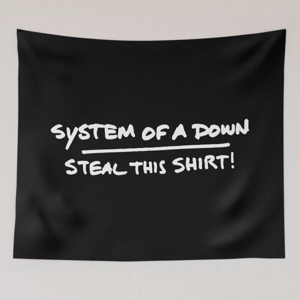 Item preview, System Of A Down - Steal This White Logo designed and sold by paoaaon.