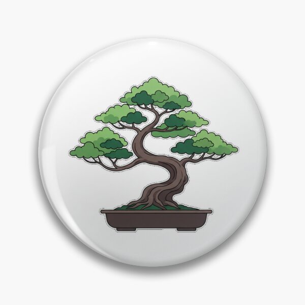 Item preview, Minimalist Bonsai Tree Design | JapaneseGarden ArtBlackBackground | Zen aesthetic nature motif designed and sold by DarkNight9.