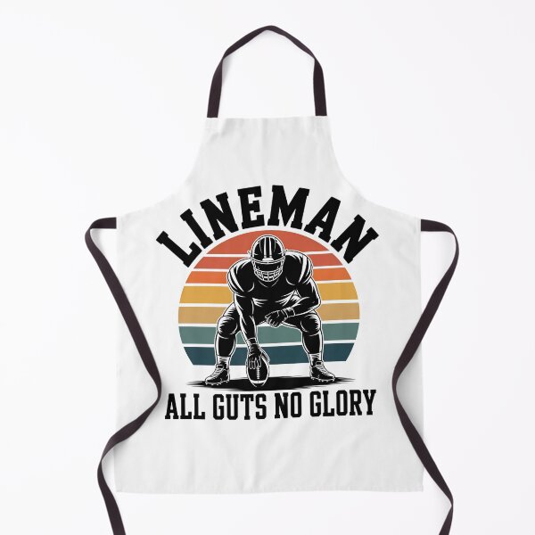 Item preview, Retro American Football Lineman Sunset Design – “All Guts No Glory” Vintage Sports  designed and sold by VividOrganica.