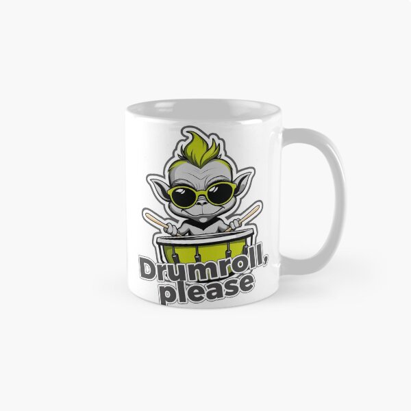 Item preview, Drumroll Please Funny Music Design – Cool Baby Grinch Playing Drums designed and sold by JaaGo PopLab.