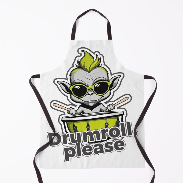 Item preview, Drumroll Please Funny Music Design – Cool Baby Grinch Playing Drums designed and sold by JaaGo PopLab.