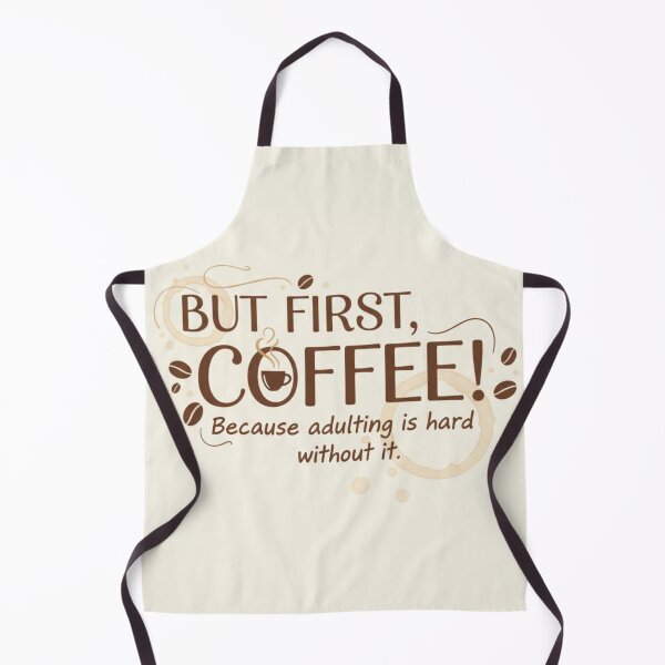 Item preview, But First, Coffee! Fun Typography and Cup Stains designed and sold by ViralCollector.