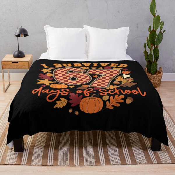 Item preview, I Survived 67 Days of School Funny Teacher Thanksgiving Fall designed and sold by ArtFunDib.