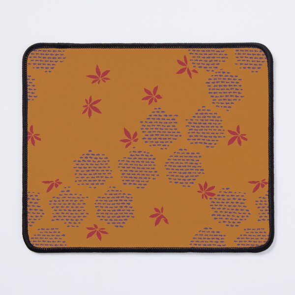 Item preview, Japanese Maple Leaves with Hexagon - seamless vintage pattern designed and sold by Japan Design Prints.