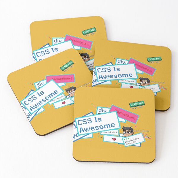 Item preview, CSS Is Awesome Funny Coding Joke designed and sold by WiserShop.