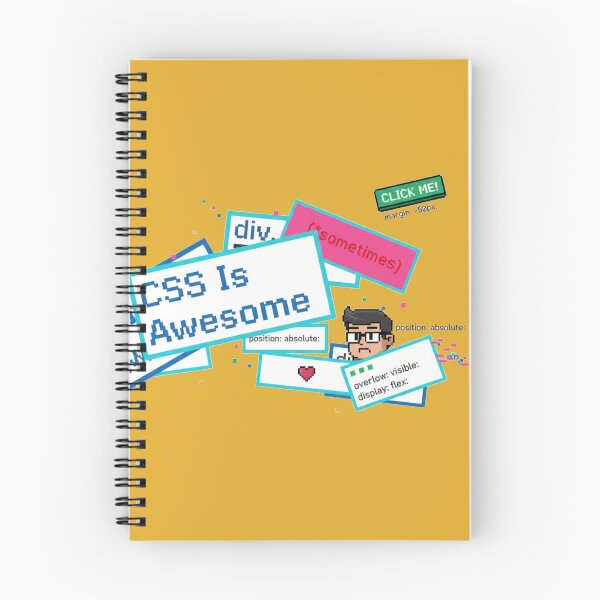 Item preview, CSS Is Awesome Funny Coding Joke designed and sold by WiserShop.