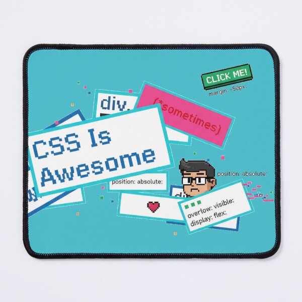 Item preview, CSS Is Awesome Funny Coding Joke designed and sold by WiserShop.