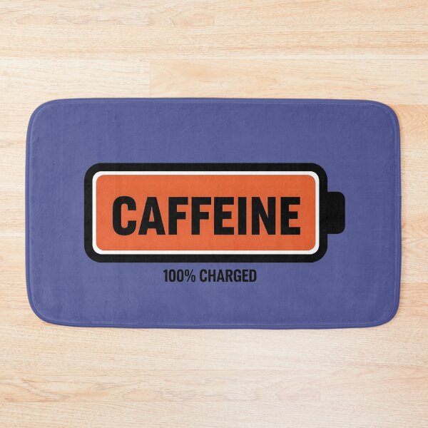 Item preview, Caffeine 100% Charged Battery Art designed and sold by InkWeaveShop.