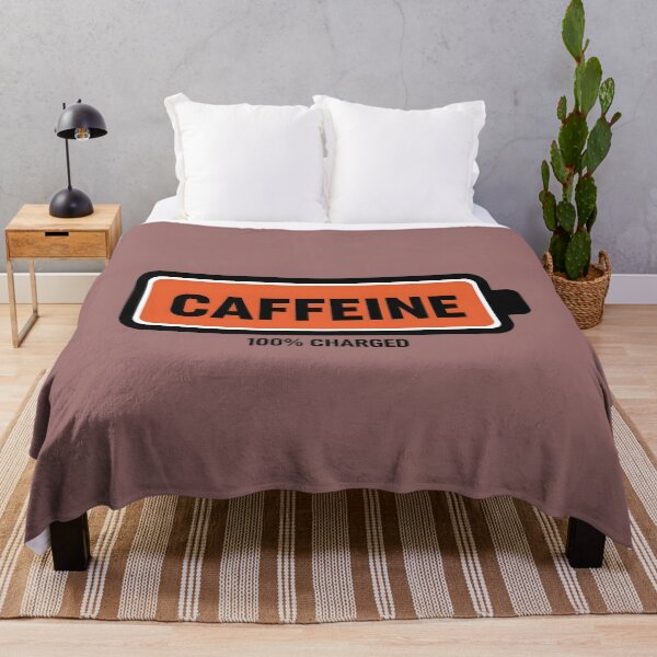 Item preview, Caffeine 100% Charged Battery Art designed and sold by InkWeaveShop.