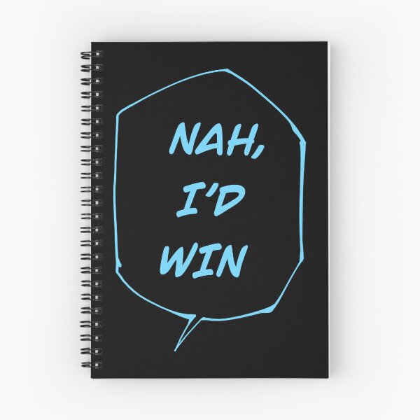 Item preview, Black blue text HD of Nah I’d win jjk meme designed and sold by Artbyryuk.
