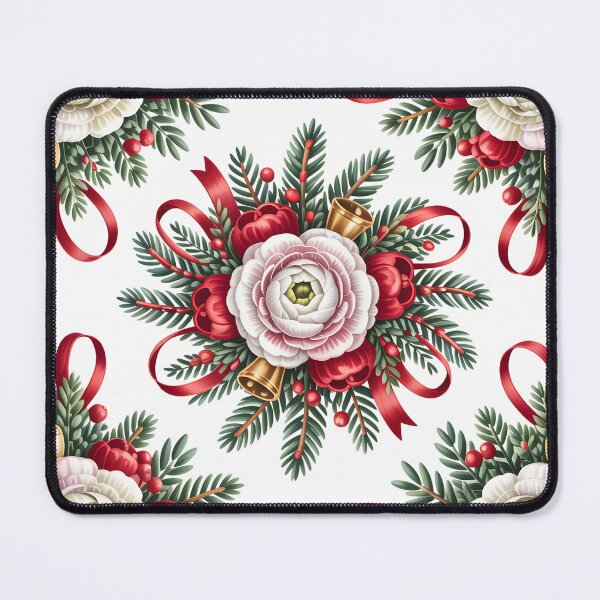 Item preview, White Ranunculus - Vintage Holiday Floral Art designed and sold by JessArty ⭐⭐⭐⭐⭐.