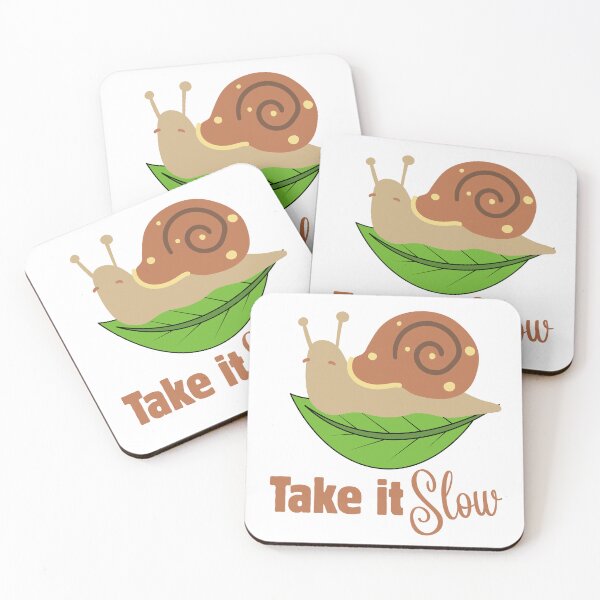 Item preview, Take It Slow – Gentle Reminder Mental Health Sticker designed and sold by VibranPalette.