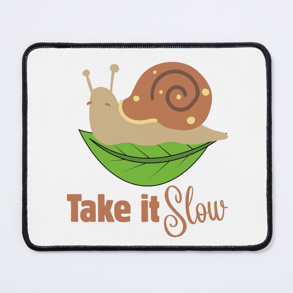 Item preview, Take It Slow – Gentle Reminder Mental Health Sticker designed and sold by VibranPalette.