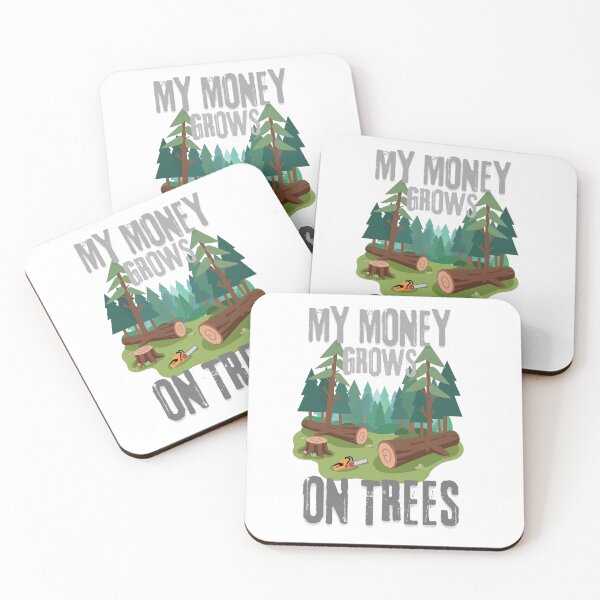 Item preview, My Money Grows On Trees - Funny Logger & Lumberjack T-Shirt designed and sold by FeriVibe.