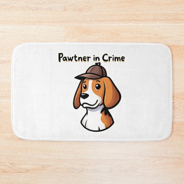 Item preview, Pawtner in Crime - Cute Beagle designed and sold by LowEffortClub.