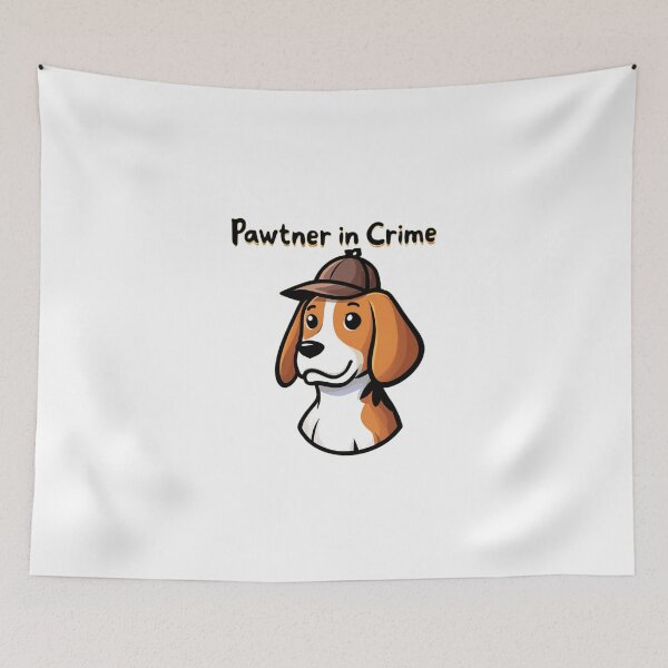 Item preview, Pawtner in Crime - Cute Beagle designed and sold by LowEffortClub.