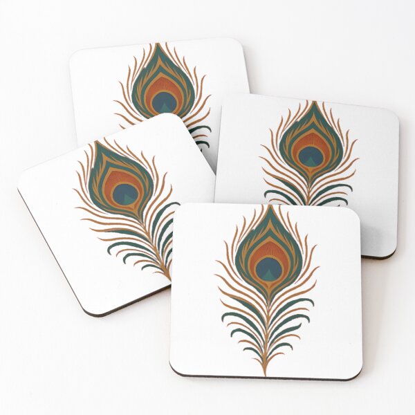 Item preview, Assam Tribal Peacock Feather Print Design – Bodo & Mising Inspired Fabric designed and sold by Haus Of K.