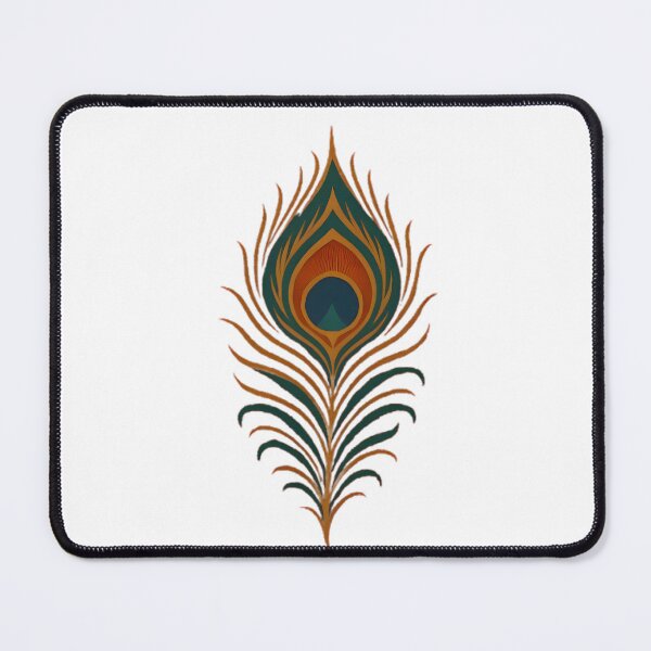 Item preview, Assam Tribal Peacock Feather Print Design – Bodo & Mising Inspired Fabric designed and sold by Haus Of K.