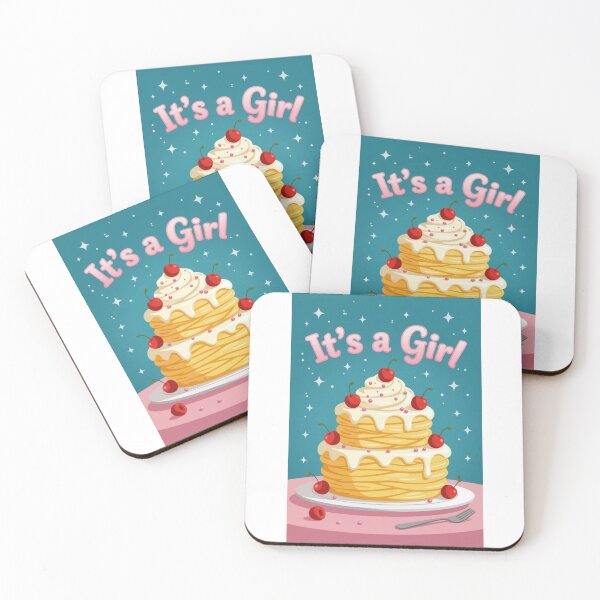 Item preview, It's A Girl Fancy Cake designed and sold by ArtQueen777.