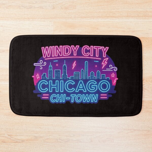 Item preview, Windy City Chicago Neon Sticker designed and sold by Mirkoniart.