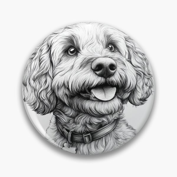 Item preview, Labradoodle Mom Drawing | Realistic Dog Sketch Art for Pet Lovers designed and sold by MyMomentShirt.