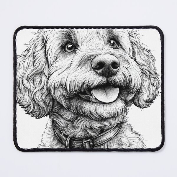 Item preview, Labradoodle Mom Drawing | Realistic Dog Sketch Art for Pet Lovers designed and sold by MyMomentShirt.
